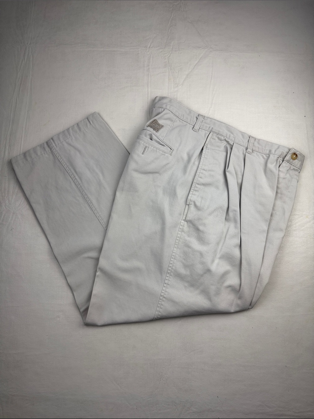 Polo Sport Ralph Lauren Women's High Waisted Pleated Light Khaki Chinos Size 10
